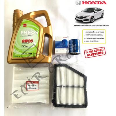 BAKIM SETİ CİVİC 2016-2021 1,6 BENZİNLİ (FC5) ENEOS 0-20 4LT