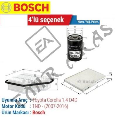 BAKIM SETİ COROLLA 07-09 AURİS 07-09 1,4 D4D DİZEL (BOSCH) HAVA+YAĞ+POLEN