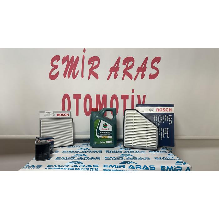 BOSCH BAKIM SETİ COROLLA 07-09 AURİS 07-09 1,4 D4D DİZEL CASTROL 5-30 4LT