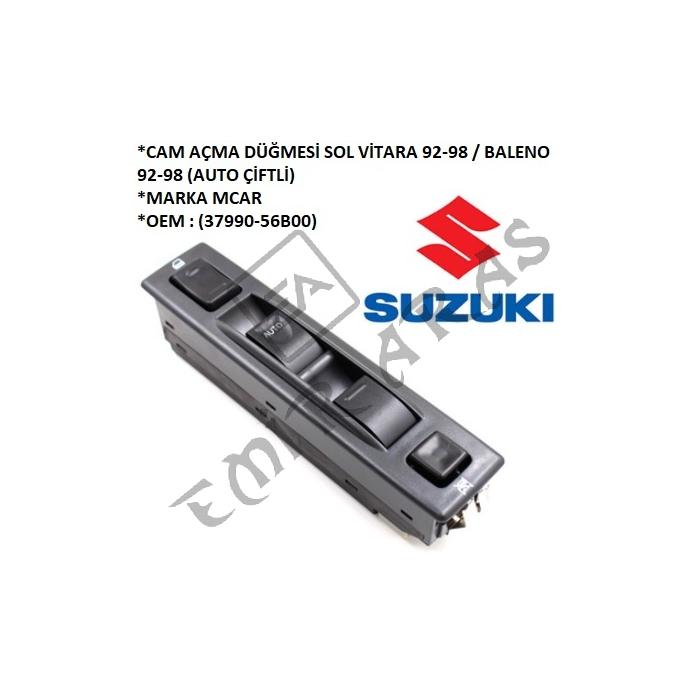 CAM AÇMA DÜĞMESİ SOL VİTARA 92-98 BALENO 92-98 (AUTO ÇİFTLİ) (37990-56B00)