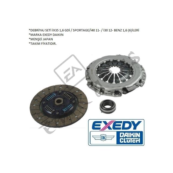 DEBRİYAJ SETİ İX35 10- 1,6 GDİ SPORTAGE İ40 11- İ30 12- BENZ 1,6 (6) İLERİ G4FD