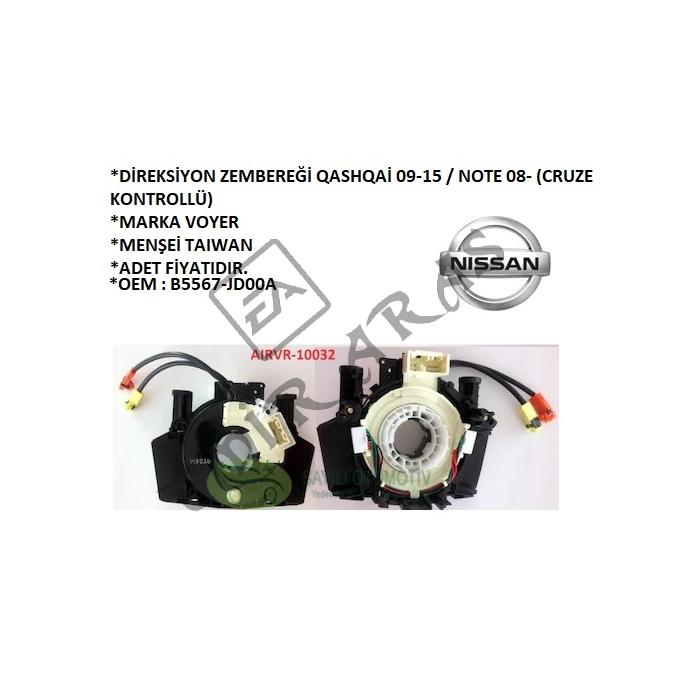 DİREKSİYON ZEMBEREĞİ QASHQAİ 09-15 NOTE 08- (CRUZE KONTROLLÜ) B5567-JD00A