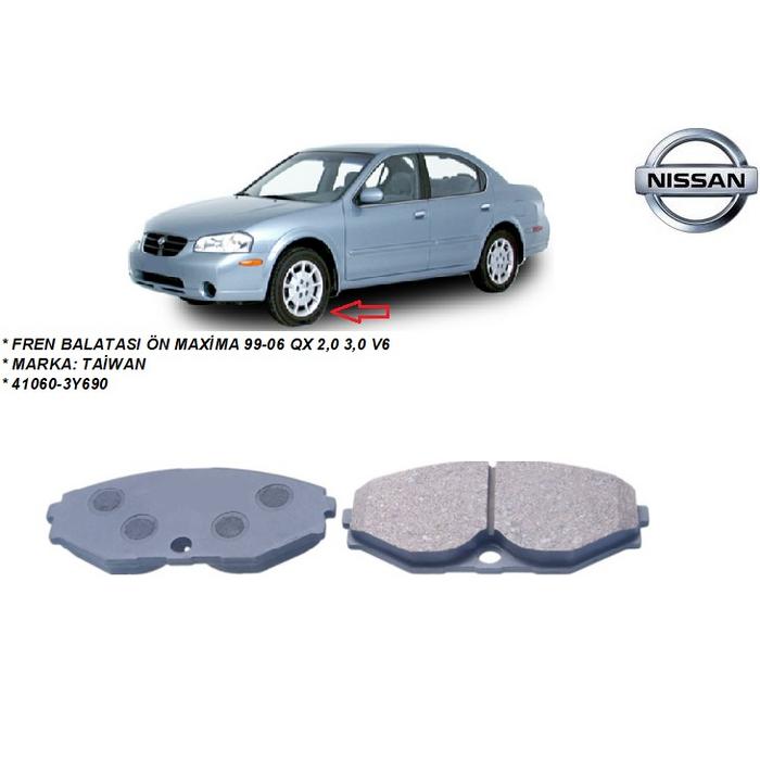 FREN BALATASI ÖN MAXİMA 99-06 QX 2,0 3,0 V6