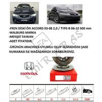 FREN DİSKİ ÖN ACCORD 03-08 2,0 TYPE-R 06-10 300 mm (5)