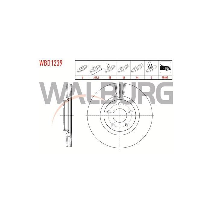 FREN DİSKİ ÖN QASHQAİ 11- 1,6 XTRAİL 08- T31 T32 14- 2,0 DCİ 320mm (5) J11