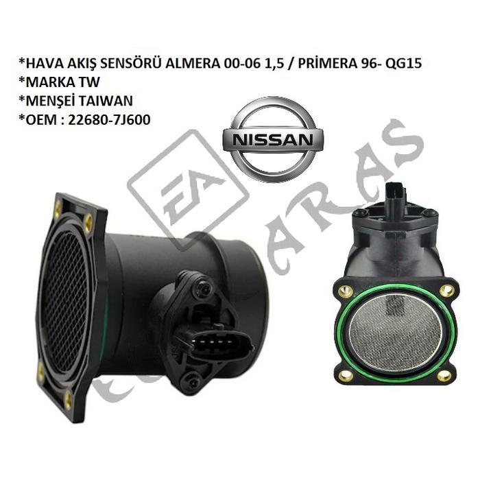 HAVA AKIŞ SENSÖRÜ ALMERA 00-06 1,5 PRİMERA 96- QG15