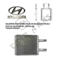 KALORİFER RADYATÖRÜ EXCEL 90-94 ACCENT 95-05 GETZ 03 ELANTRA 96 SEPHİA 95-