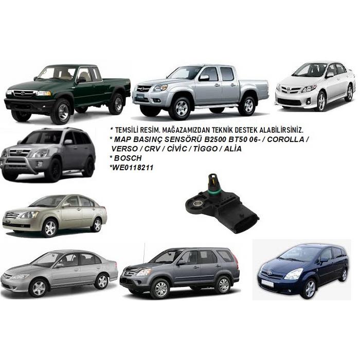 MAP BASINÇ SENSÖRÜ B2500 BT50 06- COROLLA VERSO CRV CİVİC TİGGO ALİA