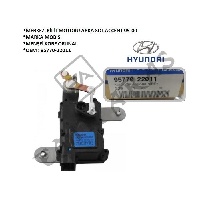 MERKEZİ KİLİT MOTORU ARKA SOL ACCENT 95-00