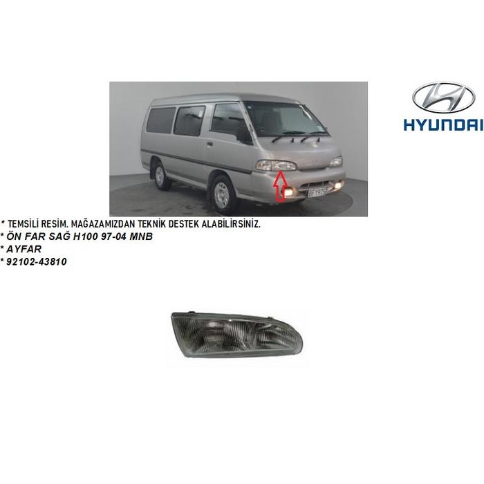 ÖN FAR SAĞ H100 97-04 MNB