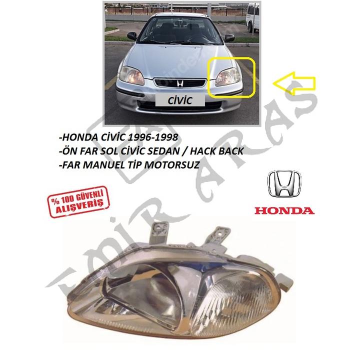 ÖN FAR SOL CİVİC 96-98 SEDAN HB (MANUEL)