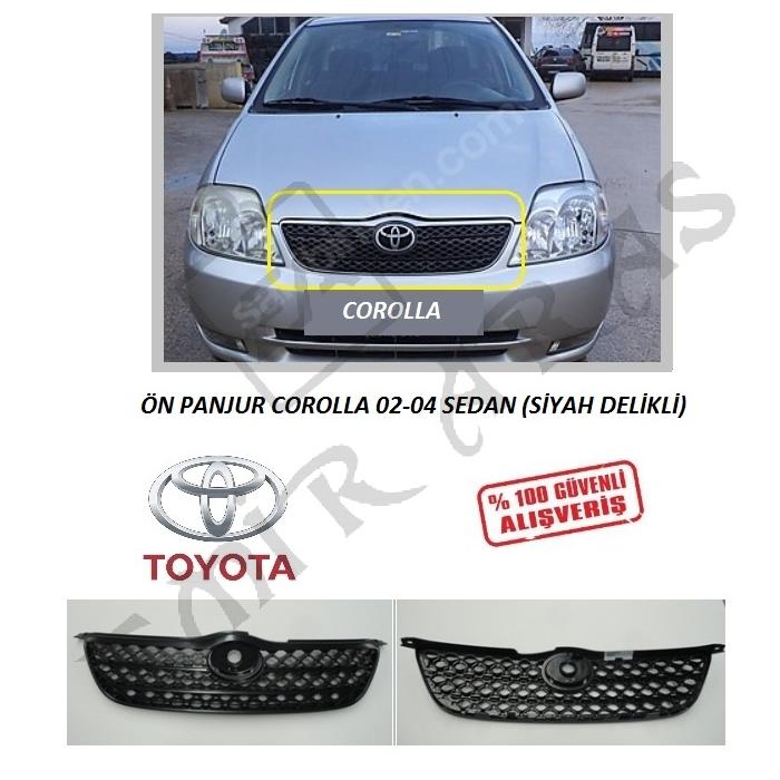 ÖN PANJUR COROLLA 02-04 SEDAN (SİYAH DELİKLİ)