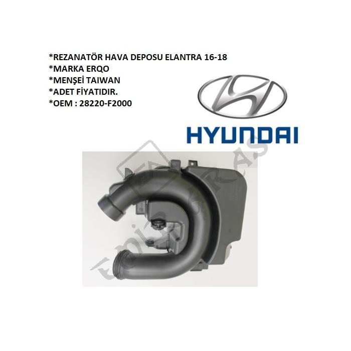 REZANATÖR HAVA DEPOSU ELANTRA 16-18