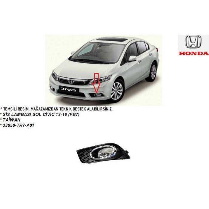 SİS LAMBASI SOL CİVİC 12-16 (FB7) (SİS KAPAKSIZ)