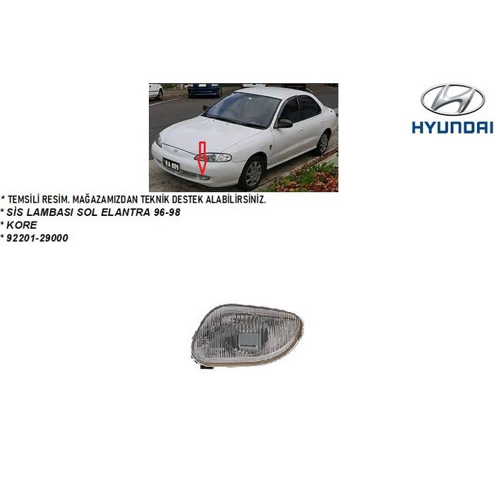 SİS LAMBASI SOL ELANTRA 96-98