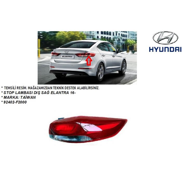 STOP LAMBASI DIŞ SAĞ ELANTRA 16-