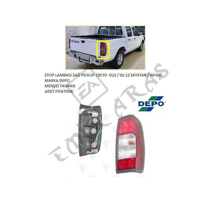 STOP LAMBASI SAĞ PİCKUP 720 97- D22 02-12 SKYSTAR NP300