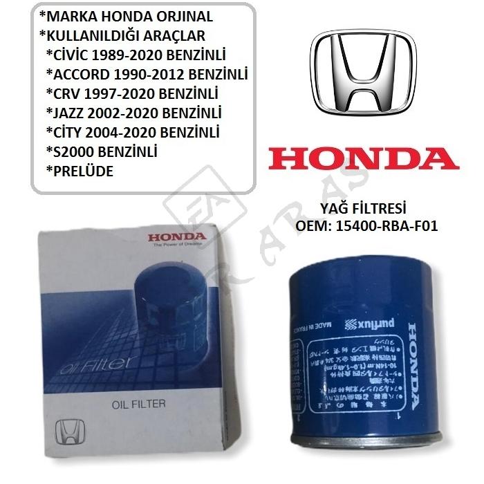 YAĞ FİLTRESİ CİVİC 01-21 ACCORD 95-21 JAZZ 02- CİTY 04- CRV 97- 626 88- LANCER